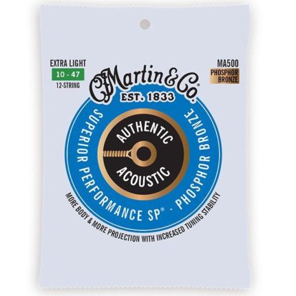 Martin - Authentic Ac., SP - 92/8 Phos. Bronze 12-String .010/.010 - .047/.027 - Extra Light