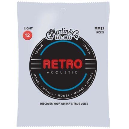 Martin - Ac. Retro Monel Wound Strings, .012-.054, Light