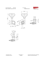 Warwick Parts - Schaller M4 Machine Heads, Right (Treble Side) - Gold – Image 2