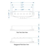 Lollar Strat Special S Flat Set - Parchment – Image 3