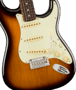 Fender Electric Guitars // American Professional II Stratocaster®, Maple Fingerboard, Anniversary 2-Color Sunburst – Image 3