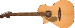 Fender Acoustic Guitars // Newporter Player Left-Handed, Walnut Fingerboard, Gold Pickguard, Natural