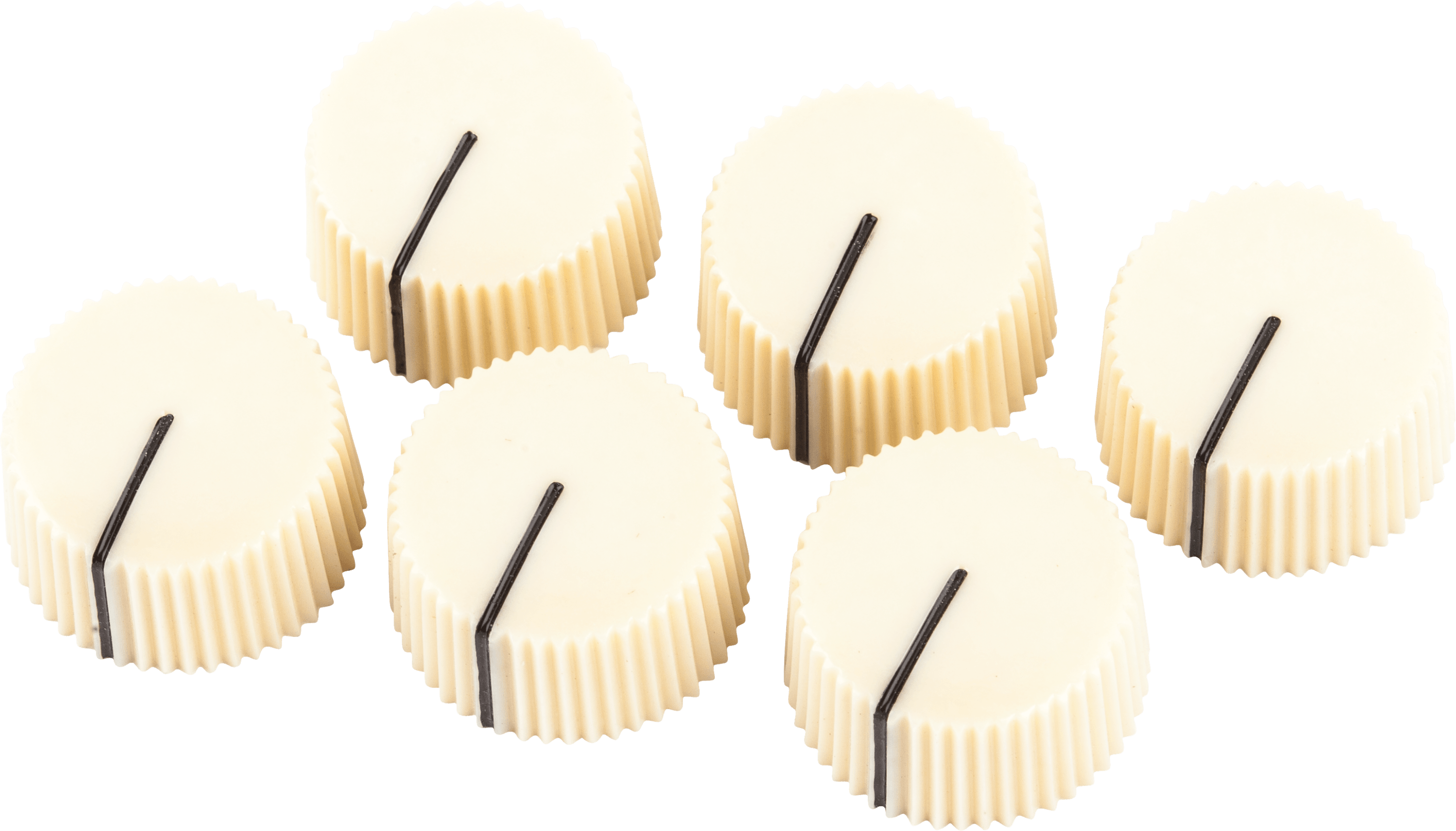 Fender Amplifier Knobs // Pure Vintage Cream "Radio" Amplifier Knobs (6)