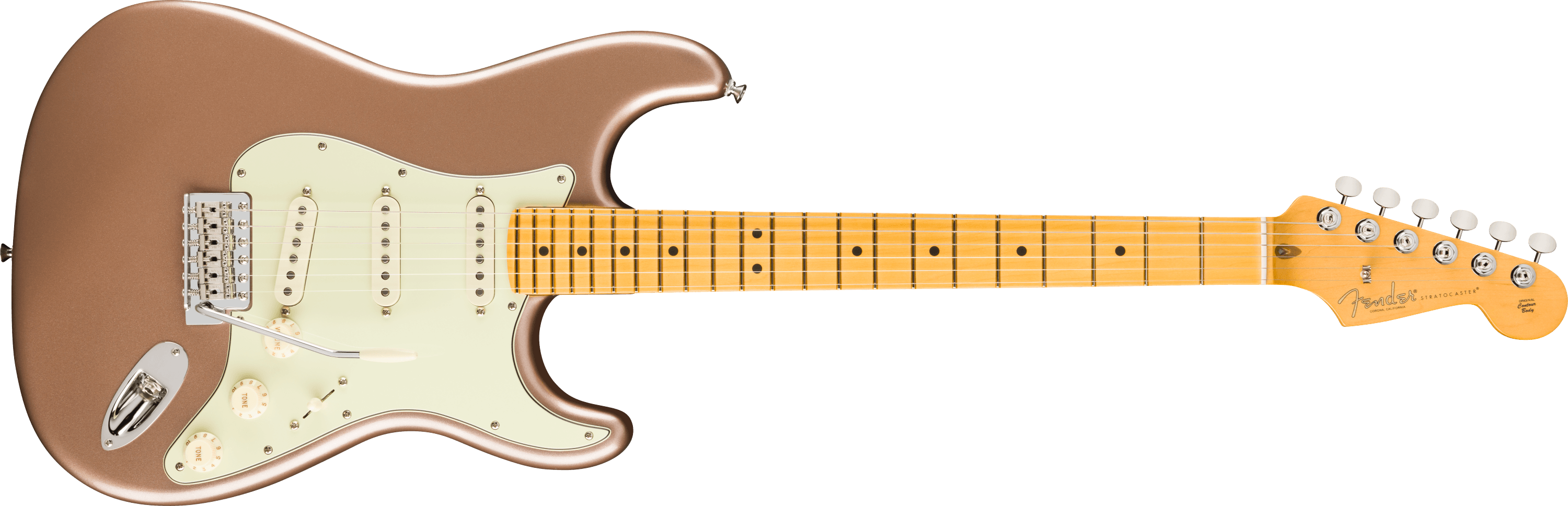 FENDER AMERICAN PROFESSIONAL CLASSIC STRATOCASTER® Maple Fingerboard, Faded Firemist Gold