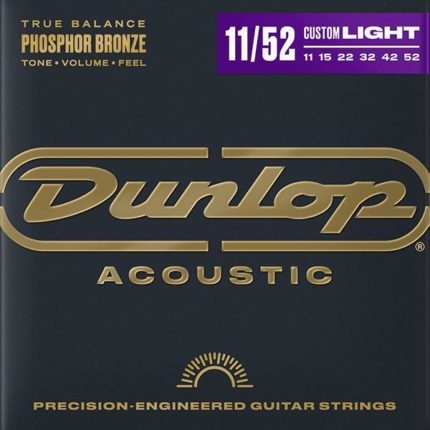 Dunlop - Ac. Set Phosphor Bronze .011-.052 Round Wound, Medium Light