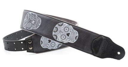 Guitar Strap Leathercraft Sugar BK Right On