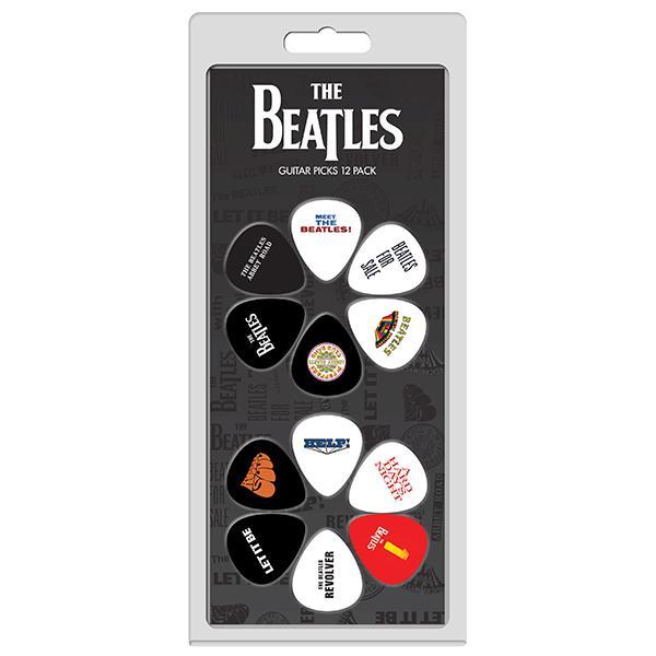 PERRI’S Leathers - THE BEATLES Official Licensing Variety Pack Celluloid Guitar Picks - 12 Pack