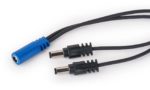 RockBoard Power Ace Voltage Doubler Y Cable, 2 x 2.1 x 5.5 mm barrel plug (series) to 2.1 x 5.5 mm barrel socket – Image 2