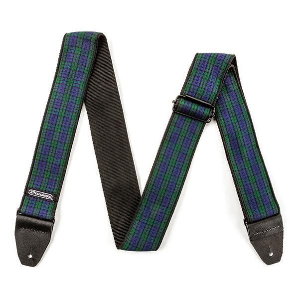 DUNLOP Strap, D-67 Series Jacquard-woven 50mm, Black Watch Plaid