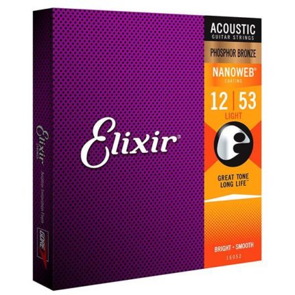 Elixir - Ac. NANOWEB Phosphor Bronze Coating .012-.053, Light