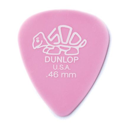 Dunlop - Picks Delrin "500" Standard .46mm Lt. Pink Bag of 72