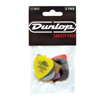 Dunlop - Picks VARIETY PACK Light/Medium, Player's Pack of 12 picks