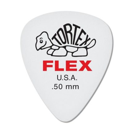 Dunlop - Picks TORTEX FLEX Standard .50mm white/red - Bag of 72