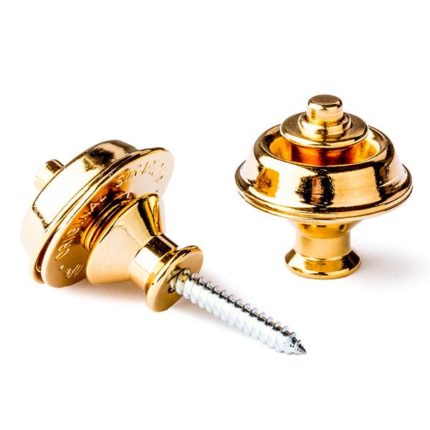 Dunlop - Straplock System Dual Design set of 2, Gold Flash