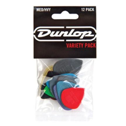 Dunlop - Picks VARIETY PACK Medium/Heavy, Player's Pack of 12 picks