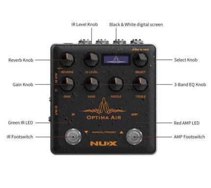 Preamp Modeling Acoustic Guitar Optima Air NUX