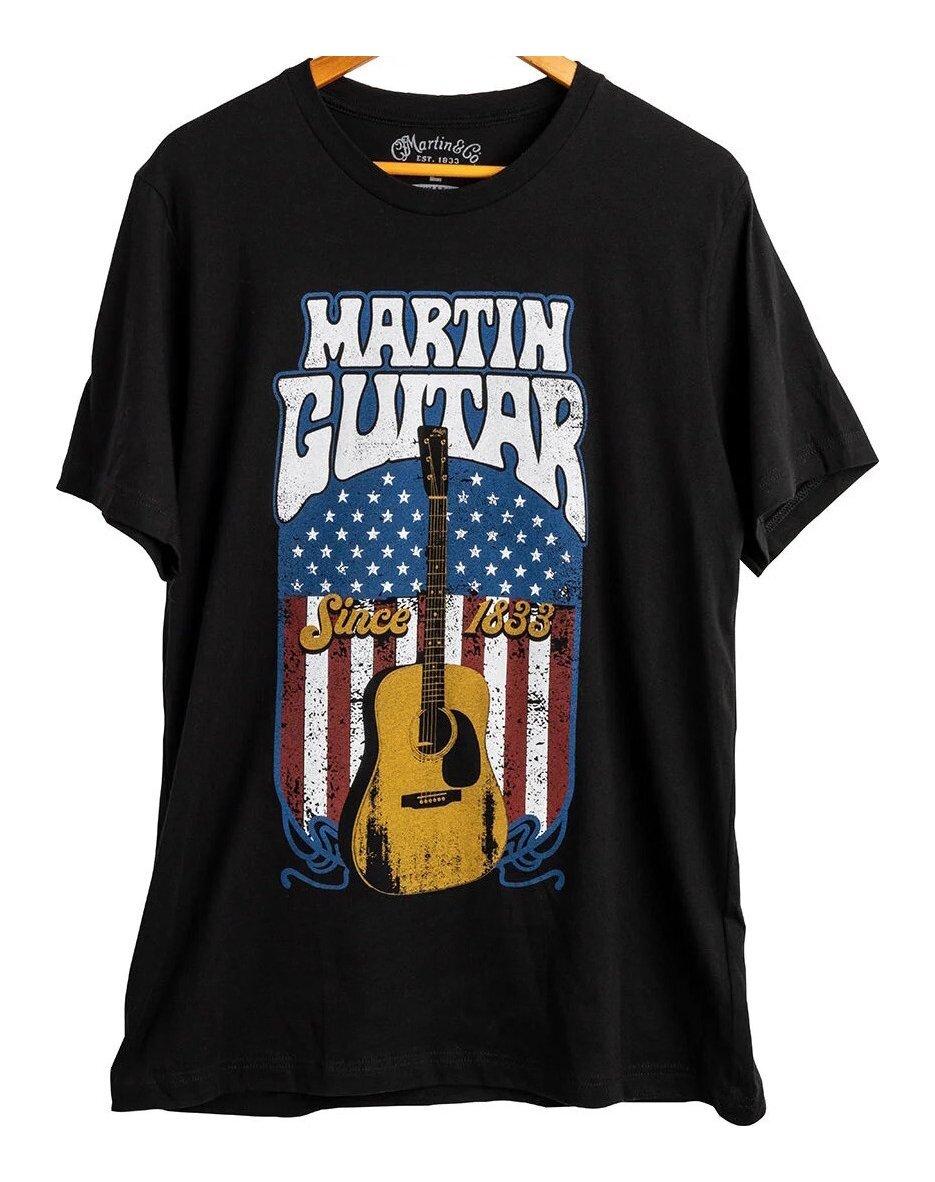 MARTIN T-Shirt RETROAMFLAG, Black L