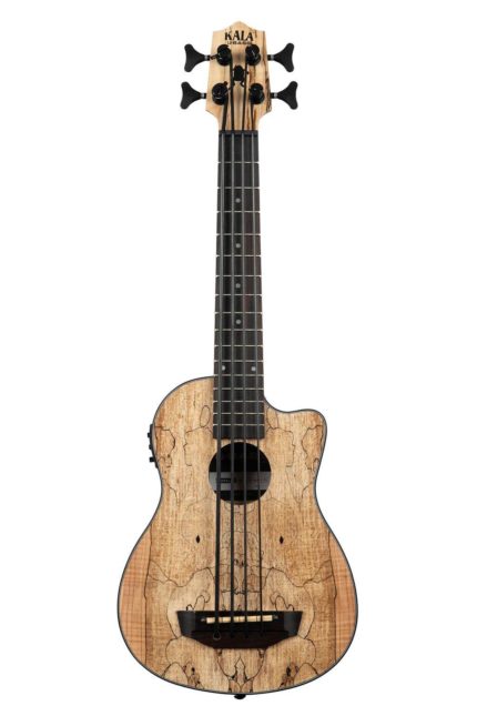 U-Bass Spalted Maple, Fretted, with Deluxe Bag