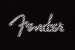 Fender Men's Clothing // Fender® Spaghetti Logo Wavy Checker Tee, B&W Checker, S – Image 2