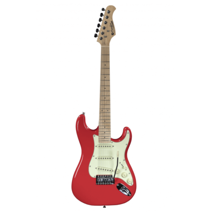 ST JUNIOR FR FIESTA RED GUITARE ELECTRIQUE AVEC HOUSSE PRODIPE GUITARS