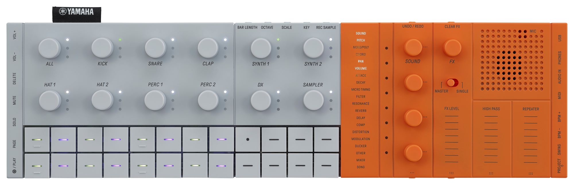 Yamaha SEQTRAK ORANGE MUSIC PRODUCTION STUDIO