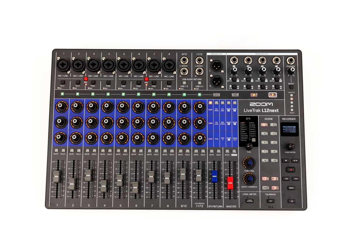 Zoom LiveTrak L12next (EU) Digital Mixer and Recorder
