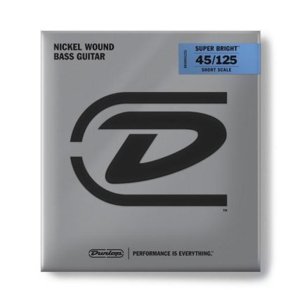 Dunlop - El. Bass 5-String .045-.125 "Super Bright" Nickel Pl. Steel R./W. Medium Tension, Short Scale