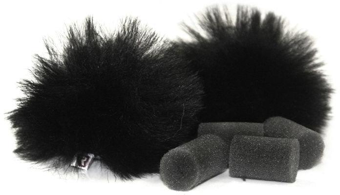 Rycote Black Lavalier Windjammer Pair