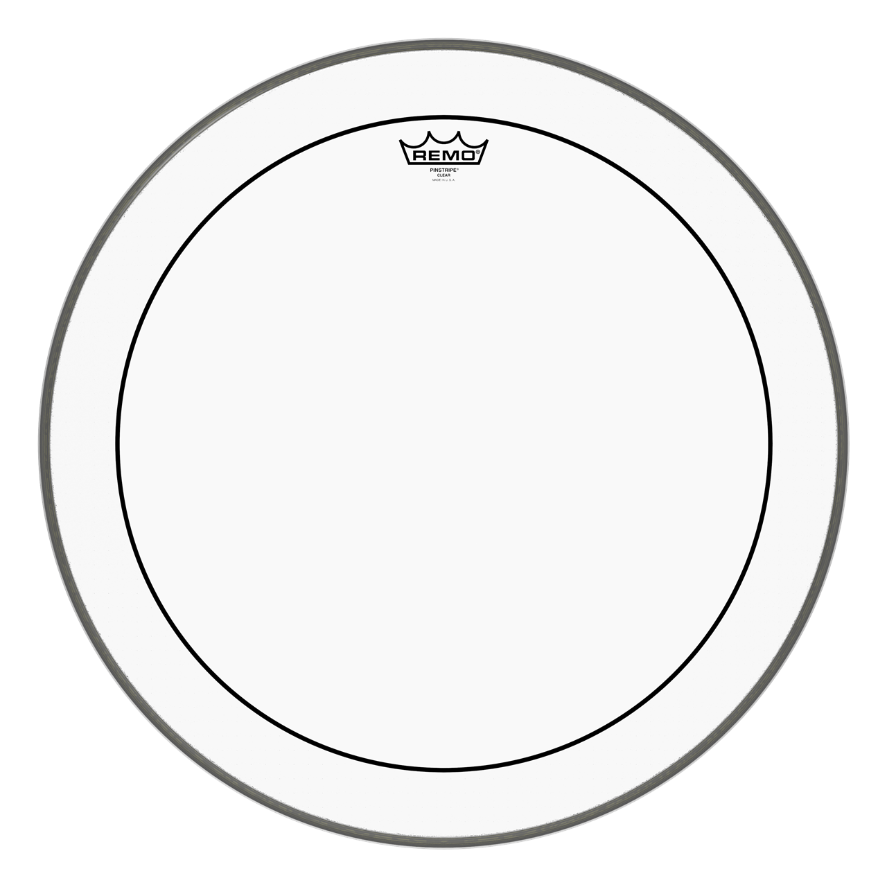 Remo PS-1318-00- PS-1318-00 Pinstripe Clear, 18" Bass Drum Fell – Image 1