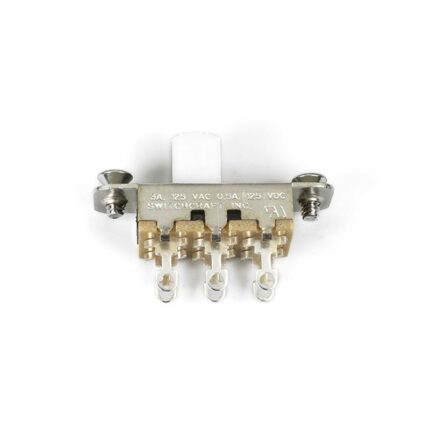SWITCHCRAFT® SELECTEUR ON-ON POUR JAZZMASTER® / JAGUAR® BOUTON BLANC