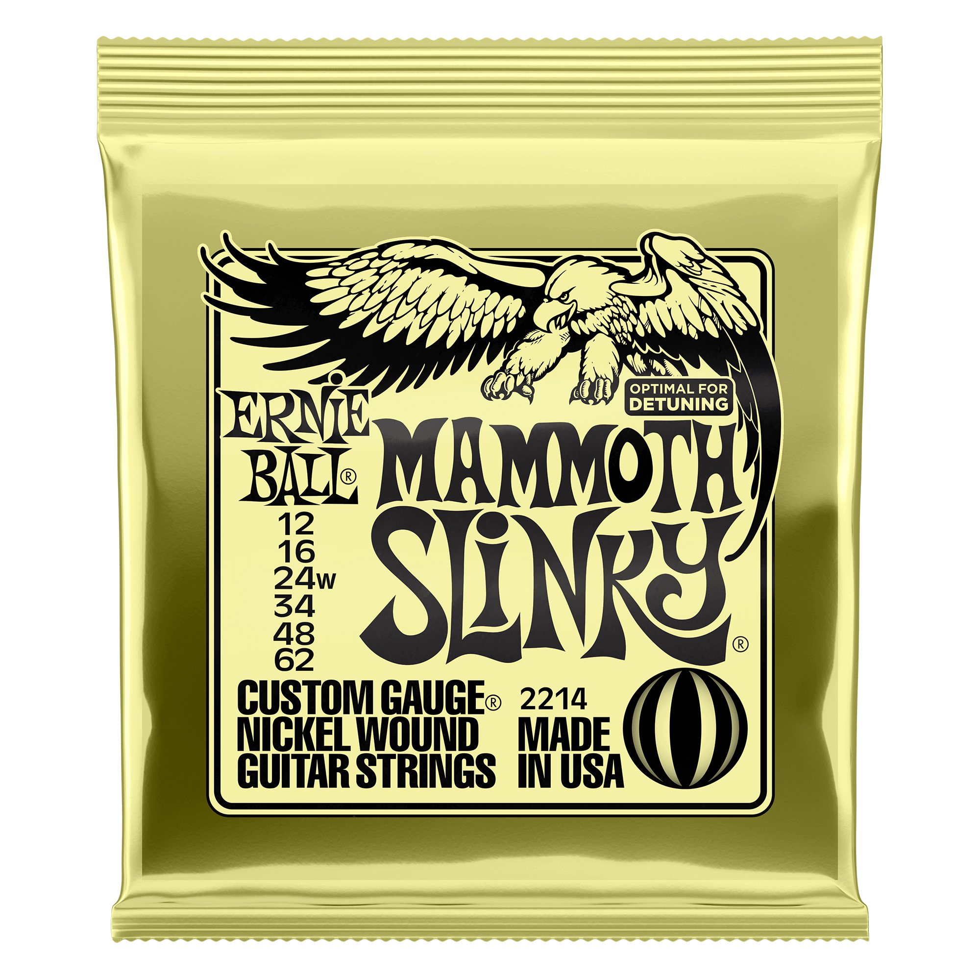 ERNIE BALL Saitensatz, Slinky Nickel, Mammoth 12-62 (Wound G) – Image 1