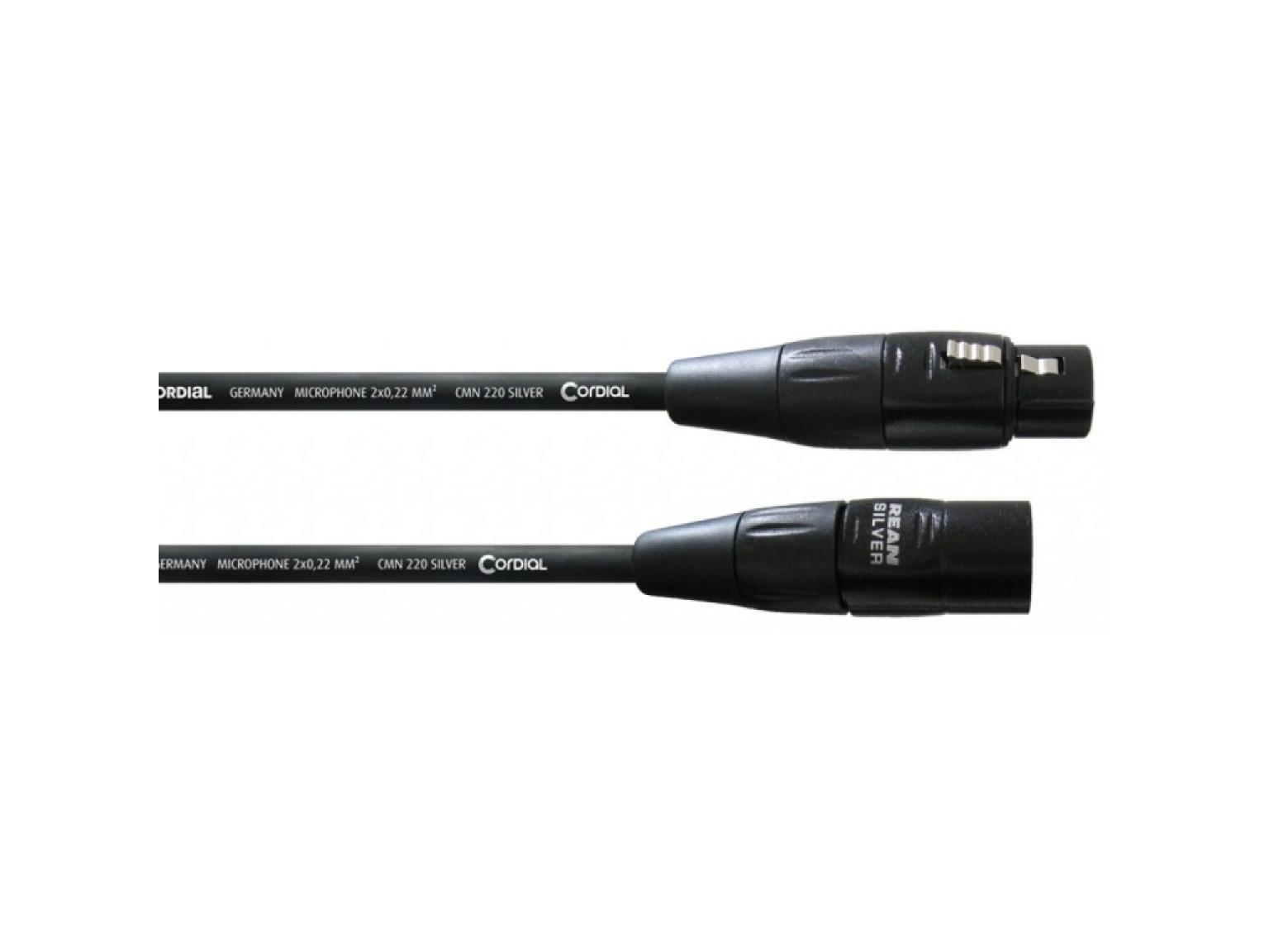 CORDIAL CIM 5 FM câble microphone SilverLine, 5m – Image 1