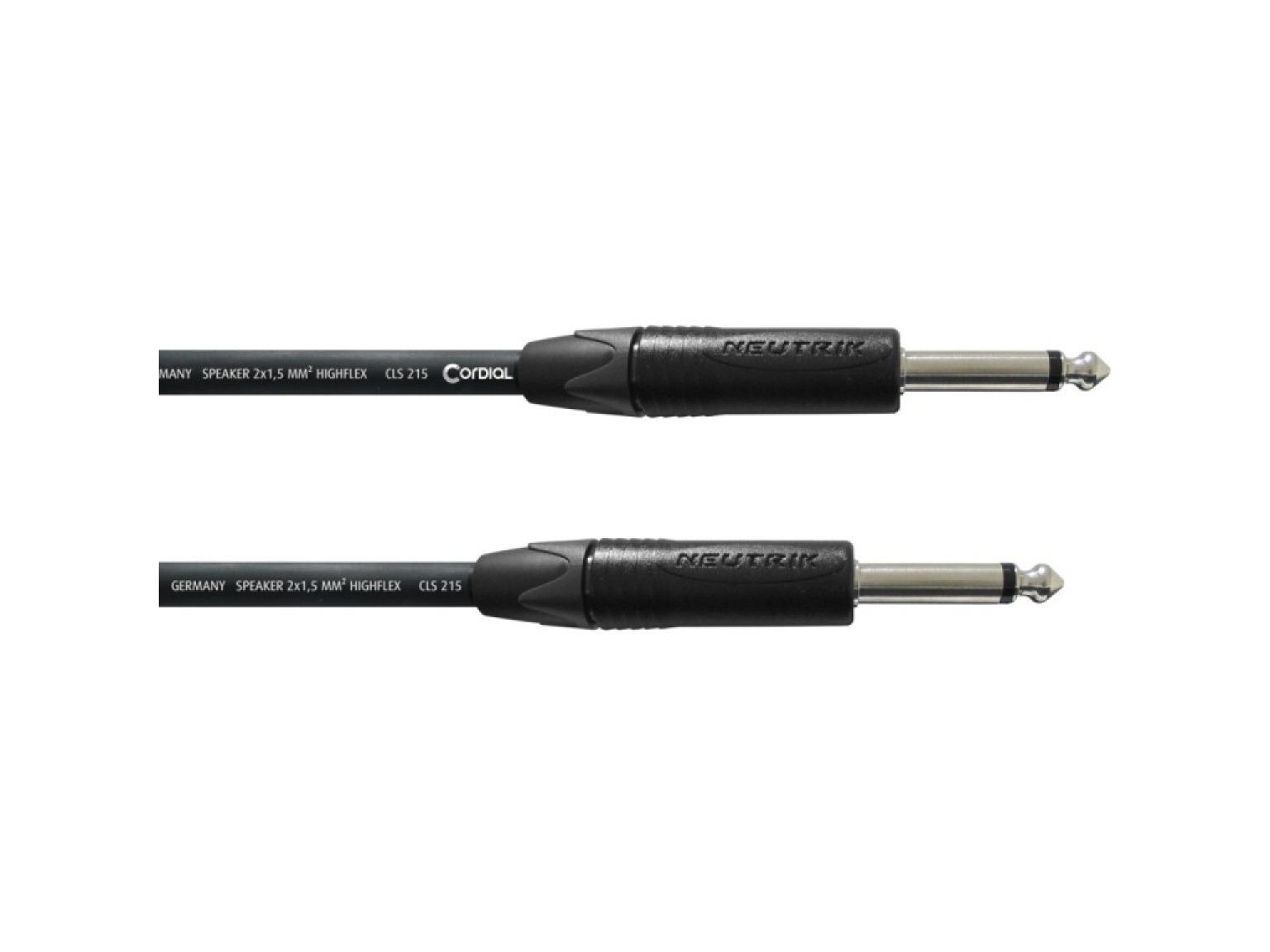 CORDIAL CPL 1.5 PP câble haut-parleur, 1.5m, noir – Image 1