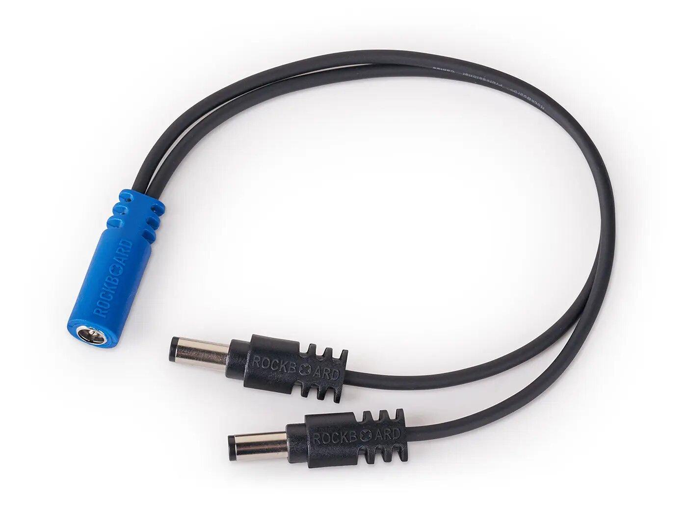 RockBoard Power Ace Voltage Doubler Y Cable, 2 x 2.1 x 5.5 mm barrel plug (series) to 2.1 x 5.5 mm barrel socket – Image 1