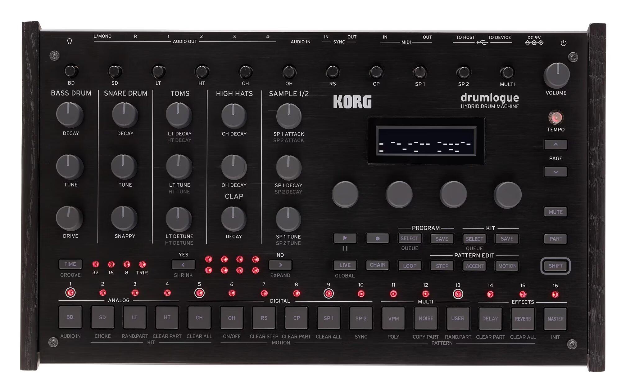 KORG Drummachine hybrid, 4 analog-, 7 digital Parts – Image 1