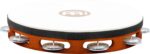 MEINL Percussion Goatskin Tambourine 1 Row - Aluminum - Brown – Image 6