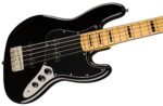 Squier Bass Guitars // Classic Vibe '70s Jazz Bass® V, Maple Fingerboard, Black – Image 4