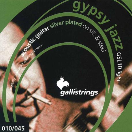 GALLI STRINGS® CORDES GUITARE MANOUCHE SILK & STEEL LIGHT 010-045 (À BOULE) – Image 1