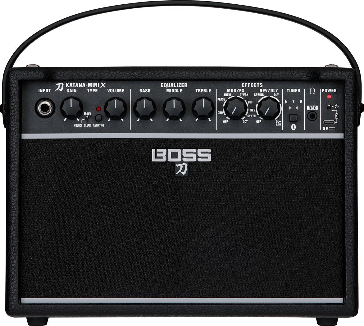 BOSS KATANA KTN-MINI X - POWERFUL MINI AMP WITH SIX VERSATILE SOUNDS, DUAL EFFECTS, ONBOARD BLUETOOTH AND BUILT-IN RECHARGEABLE BATTERY – Image 1