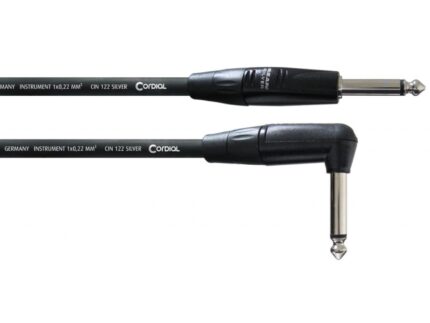 CORDIAL CII 3 PR câble instrument SilverLine, 3m, Jack - Jack coudé