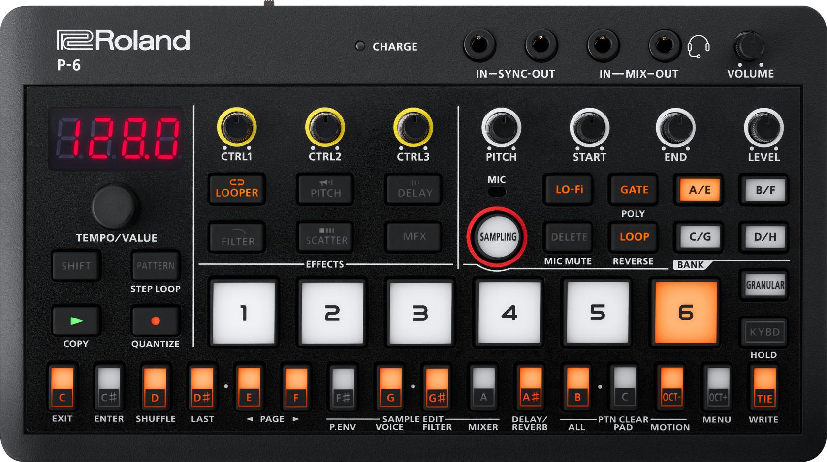 ROLAND AIRA COMPACT P-6 - AIRA COMPACT CREATIVE SAMPLER – Image 1