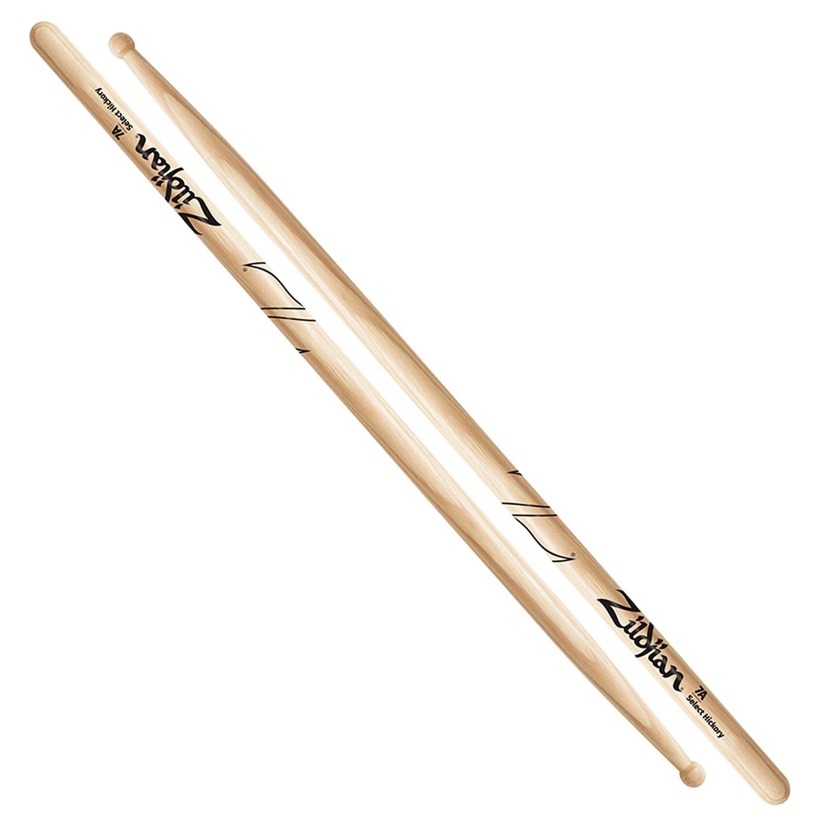 ZILDJIAN Drum Sticks, Hickory Wood Tip Serie, 7A, natur – Image 1