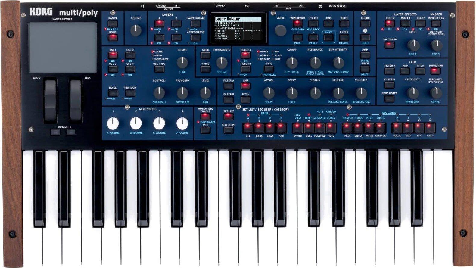 KORG Synthesizer, digital, multi/poly, virtuell-analog, 37 Tasten, 60 – Image 1