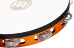MEINL Percussion Goatskin Tambourine 1 Row - Aluminum - Brown – Image 2