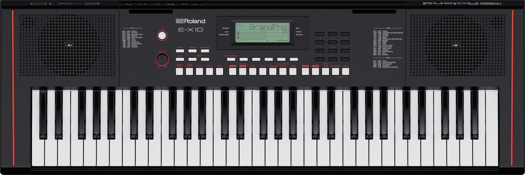 ROLAND E-X SERIES E-X10 - PORTABLE KEYBOARD WITH AUTO-ACCOMPANIMENT FEATURES AND MICROPHONE INPUT – Image 1
