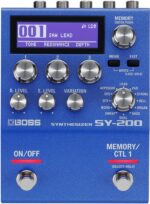BOSS GUITAR SYNTH PROCESSOR SY-200 - POLYPHONIC GUITAR SYNTHESIZER WITH LCD DISPLAY, 128 MEMORIES, 200 SERIES PEDAL
