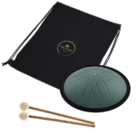 MEINL Sonic Energy 10" Compact Steel Tongue Drum si mineur 8 notes 432 Hz vert foncé – Image 2