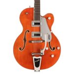 Gretsch Electric Guitars // G5420T Electromatic® Classic Hollow Body Single-Cut with Bigsby®, Laurel Fingerboard, Orange Stain – Image 3