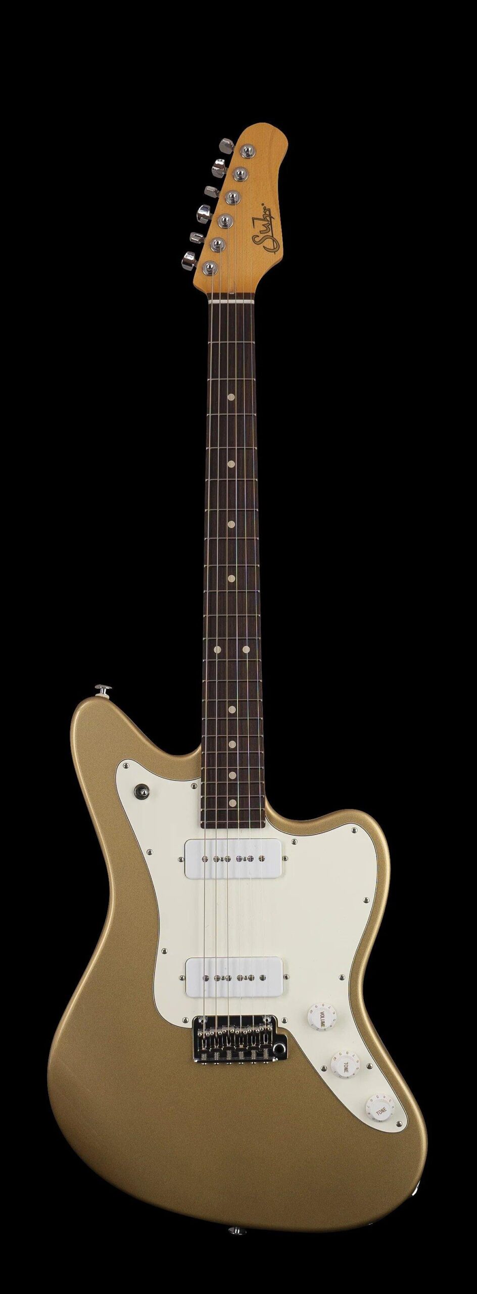 Suhr Classic JM, Gold, S90, SSCII, 510, Parchment Pickguard – Image 1