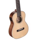 ALVAREZ AU70WBE/6 Natural Satin Baritone/6 String Travel Guitar, AUE20 EQ with Tuner – Image 6
